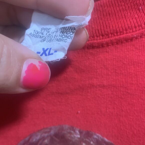 Anvil Nascar Tony Stewart Old Spice Racing Red Graphic Short Sleeve T-Shirt XL - Picture 4 of 5